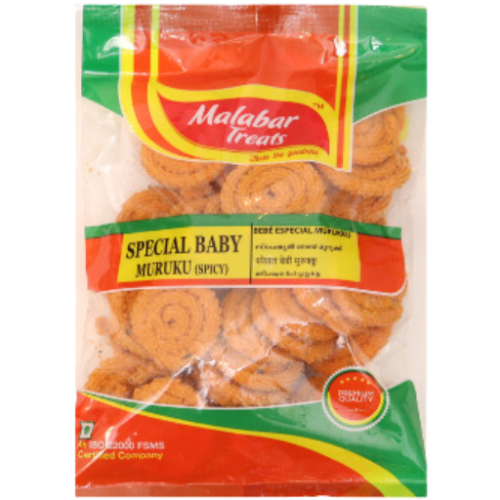 Malabar Treats Special Baby Murukku (Spicy) – 300GM