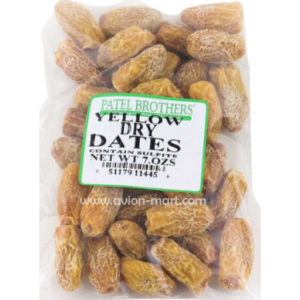 Patel Brothers Yellow Dry Dates – 7 OZ