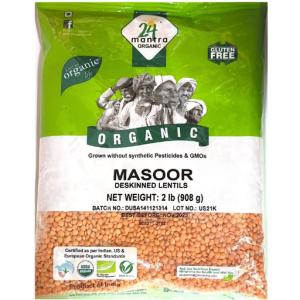 24 Mantra Organic Masoor Whole 908GM