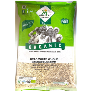 24 Mantra Organic Urad White Whole 1.8KG