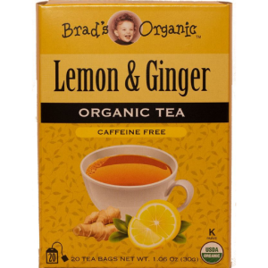 Brad’s Organic Lemon Ginger Tea (Caffeine Free) 30GM