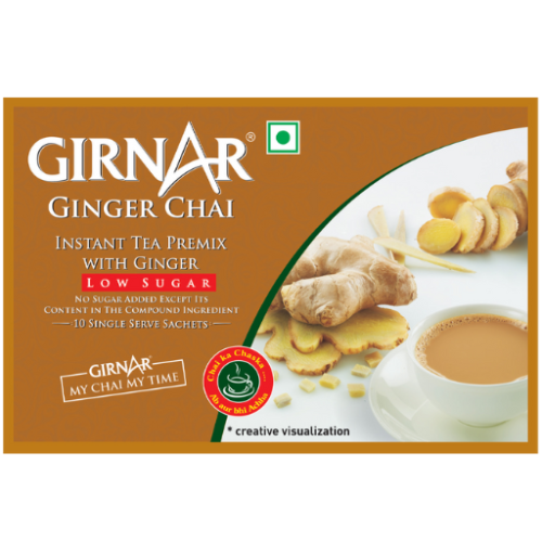 Girnar Instant Ginger Chai Unsweetened 120GM