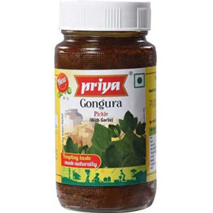 Priya Gongura Pickle With Garlic 300GM