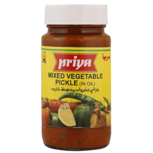 Priya Mixed Vegetable Pickle Without Garlic 300GM