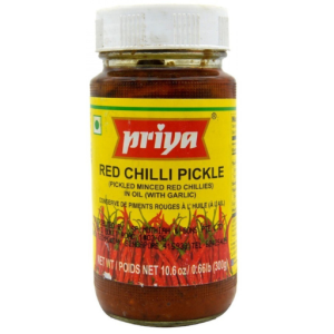 Priya Red Chilli Pickle With Garlic 300GM