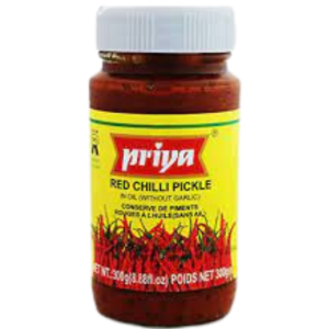 Priya Red Chilli Pickle Without Garlic 300GM