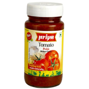 Priya Tomato Pickle Garlic Free 300GM