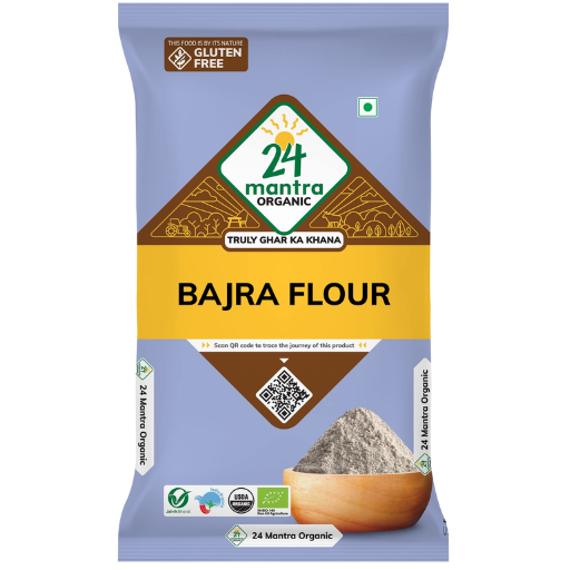 24 Mantra Organic Bajra Flour - 907GM