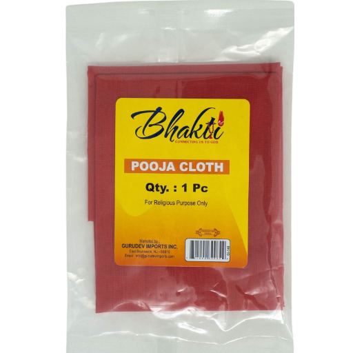 Bhakti Red Pooja Cloth 1 Pc - 50GM