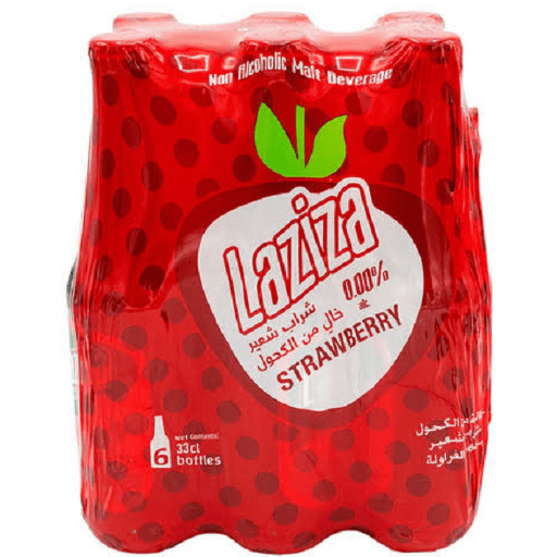 Laziza Strawberry Drink 6 Pack - 330ML