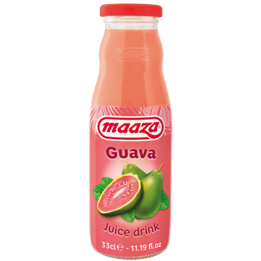 Maaza Guava Juice Glass Bottle 330ML