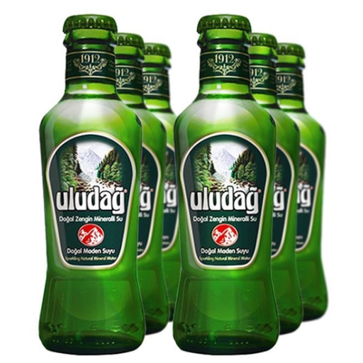 Uludag Sparkling Natural Mineral Water 24 PK 200ML