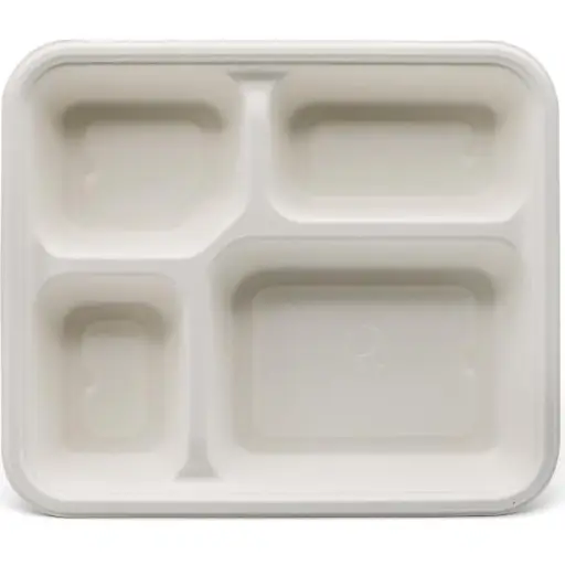 Biodegradable 4 Comp Tray 50 Packs