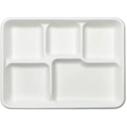 Biodegradable 5 Comp Tray 50 Packs