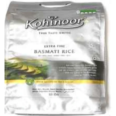 Kohinoor Silver Extra Fine Basmati Rice 4.54KG