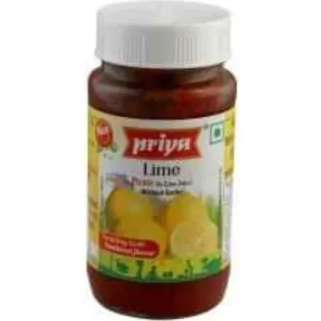 Priya Lime Pickle (with Garlic) 300GM